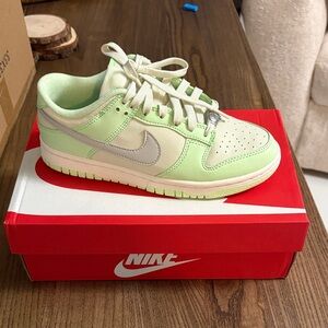 Nike Kids Lime and Cream Sneakers
